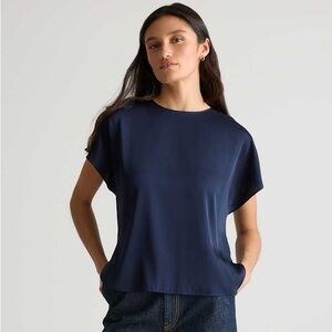 Quince Washable Stretch Silk Tee